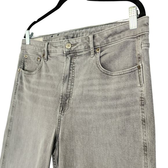 GAP Womens Vintage Slim Sky High Rise Ankle Jeans Size 32 Sky Gray Raw Hem - Picture 4 of 14